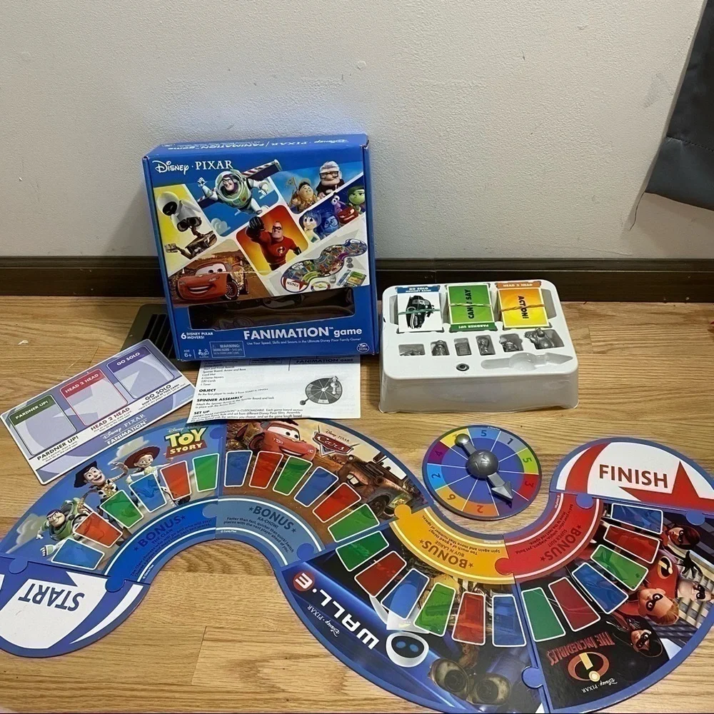 Disney Fanimation Board Game Kids Toy Pixar